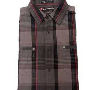 GUC 1990's Old School Airwalk Skater Dress Shirt Plaid Medium